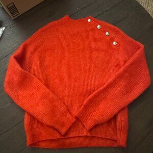 Sezane La Maille Red Sweater - Med